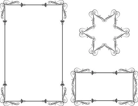 Frame Border Design Stock Illustration
