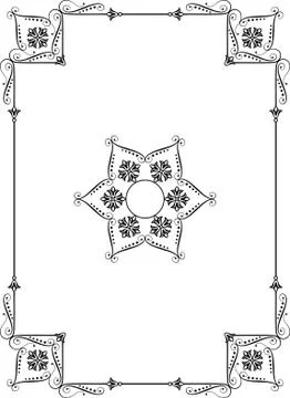 Frame Border Design Stock Illustration