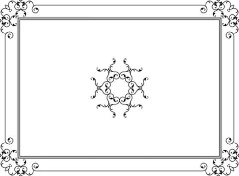 Frame Border Design Stock Illustration