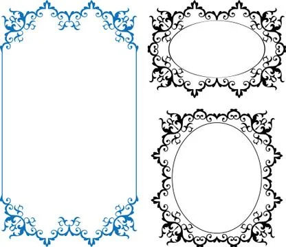 Frame Border Design Stock Illustration