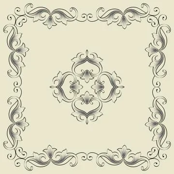 Frame Border Design Stock Illustration