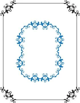 Frame Border Design Stock Illustration