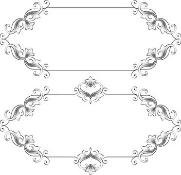 Frame Border Design Illustrazione stock
