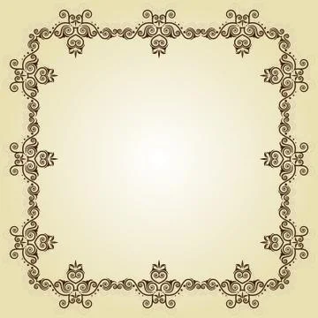 Frame Border Design Stock Illustration