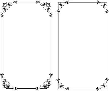 Frame Border Design Stock Illustration