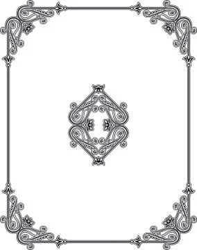 Frame Border Design Stock Illustration