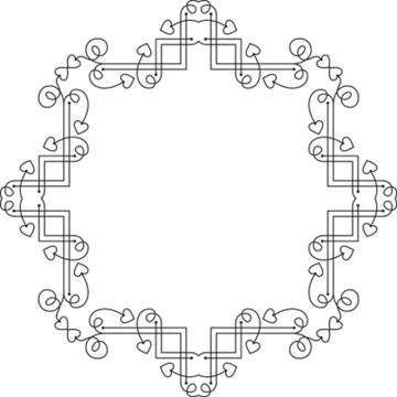 Frame Border Design Illustrazione stock