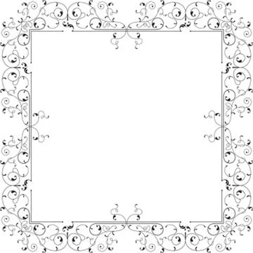 Frame Border Design Stock Illustration