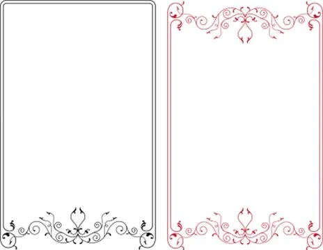 Frame Border Design Illustrazione stock
