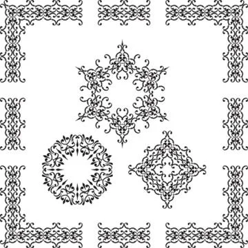 Frame Border Design Stock Illustration