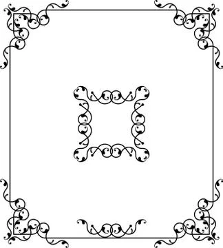 Frame Border Design Stock Illustration