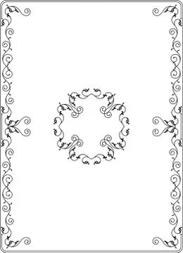 Frame Border Design Illustrazione stock