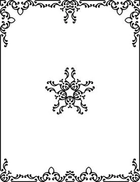 Frame Border Design Illustrazione stock