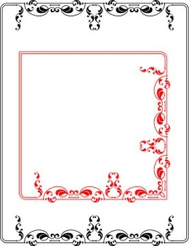 Frame Border Design Stock Illustration