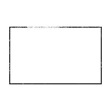 Frame border grunge shape icon, rectangle decorative doodle element for des.. Stock Illustration