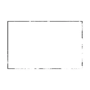 Frame border grunge shape icon, rectangle decorative doodle element for des.. Illustrazione stock
