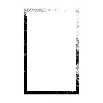 Frame border grunge shape icon, rectangle decorative doodle element for des.. 스톡 일러스트