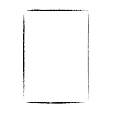 Frame border grunge shape iconfor decorative vintage doodle element for des.. Stock Illustration