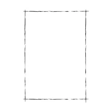 Frame border grunge shape iconfor decorative vintage doodle element for des.. Illustrazione stock