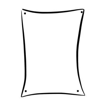 Frame border hand drawn rectangle shape icon for decorative vintage doodle .. イラスト素材