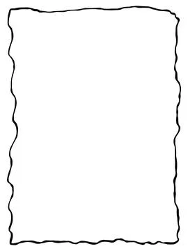 Frame border hand drawn shape icon for decorative vintage doodle element fo.. Stock Illustration
