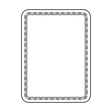 Frame Border Icon Minimal Decorative Line Pattern illustration 库存插图