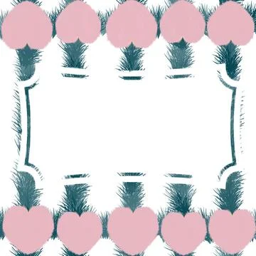 Frame, border, illustration, vector, flower, design, card, pink, decoration, vin Stock Photos