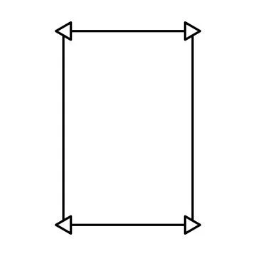 Frame border shape icon for decorative vintage doodle element for design  Stock Illustration