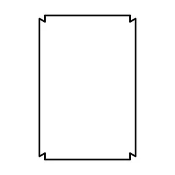 Frame border shape icon for decorative vintage doodle element for design  Illustrazione stock