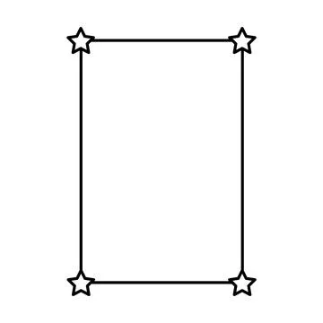 Frame border shape icon for decorative vintage doodle element for design  Illustrazione stock