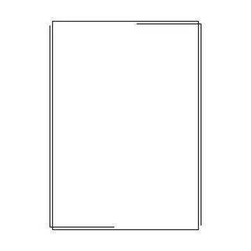 Frame border shape icon for decorative vintage doodle element for design Illustrazione stock
