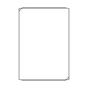 Frame border shape icon for decorative vintage doodle element for design Illustrazione stock