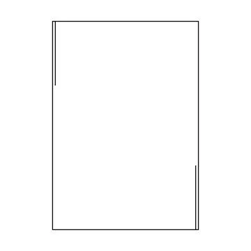 Frame border shape icon for decorative vintage doodle element for design Stock Illustration