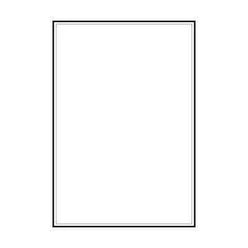Frame border shape icon for decorative vintage doodle element for design in.. Stock Illustration
