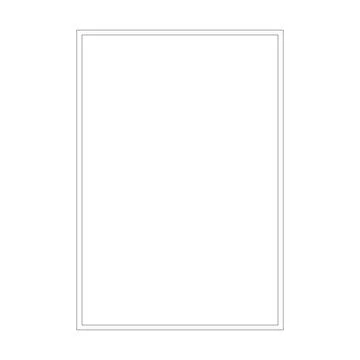 Frame border shape icon for decorative vintage doodle element for design in.. Stock Illustration