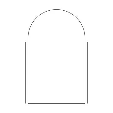 Frame border shape icon for decorative vintage doodle element for design in.. Stock Illustration