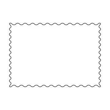 Frame border shape icon, decorative vintage doodle element for simple banne.. Illustrazione stock