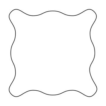 Frame border shape icon, decorative vintage doodle element for simple banne.. Stock-Illustration