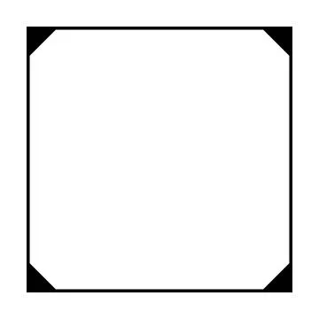 Frame border shape icon, decorative vintage doodle element for simple banne.. Stock Illustration