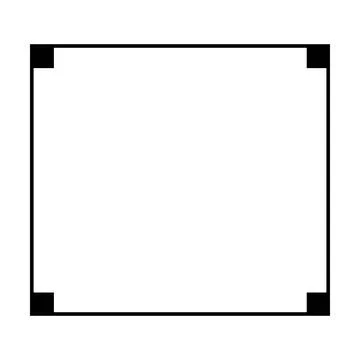 Frame border shape icon, decorative vintage doodle element for simple banne.. Stock Illustration
