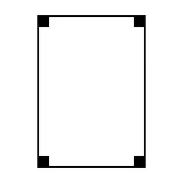Frame border shape icon, decorative vintage doodle element for simple banne.. Stock Illustration