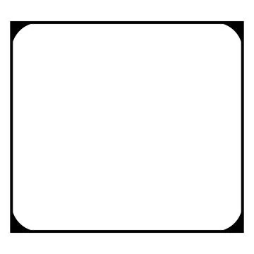 Frame border shape icon, decorative vintage doodle element for simple banne.. Stock-Illustration