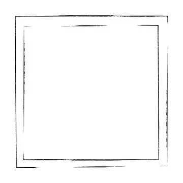 Frame border, square grunge shape icon, vertical rectangle decorative doodl.. イラスト素材