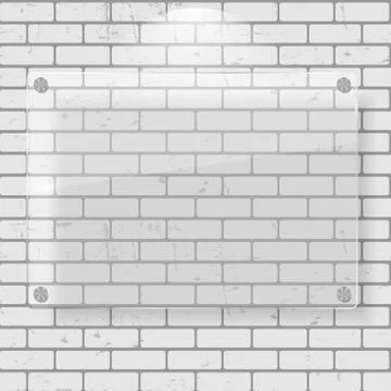 Frame on Brick Wall for Your Text and Images,  Illustratio Stock Illustration