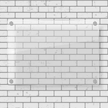 Frame on Brick Wall for Your Text and Images,  Illustration. Stock Illustration