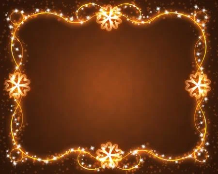 Frame of the burning elements Stock Illustration