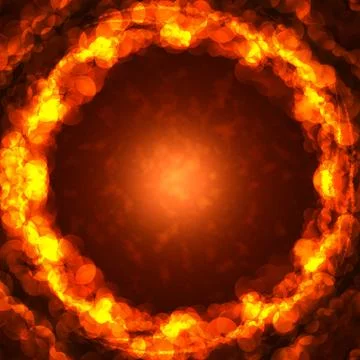Frame of the burning elements 스톡 사진