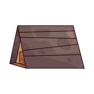 A-frame cabin illustration Stock Illustration