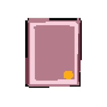 Frame certificate pixel art vector illustration Stock Illustration