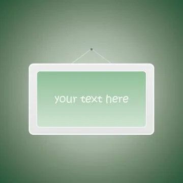 Frame chalkboard. vector Stock Illustration